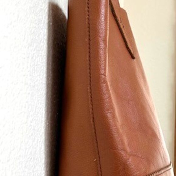 J. Crew Brown Leather Tote - Picture 5 of 8